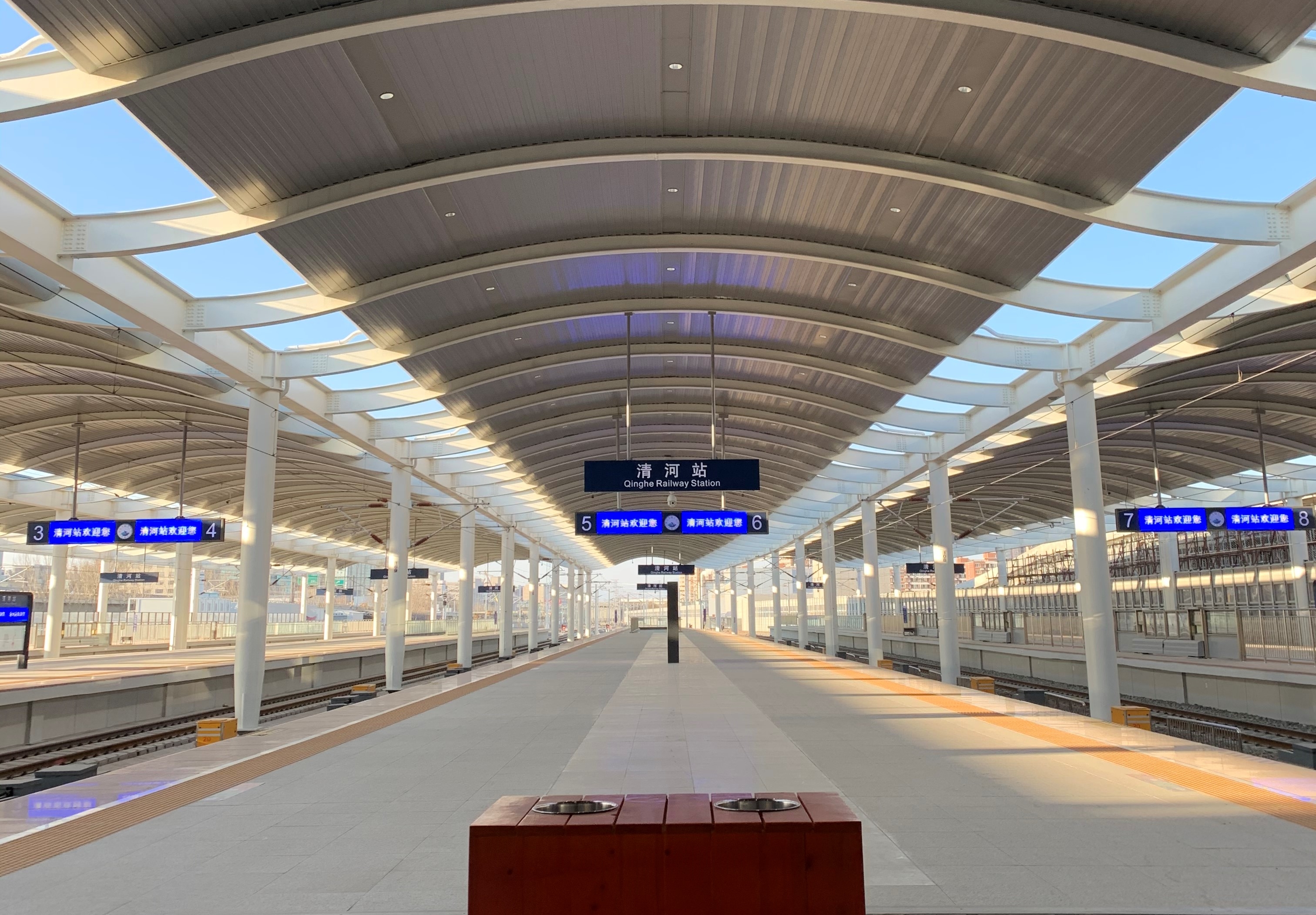 20220206-mk手机注册为冬奥会公共基础设施清河站站房建设提供技术支撑-未知-站台和雨棚1.jpg